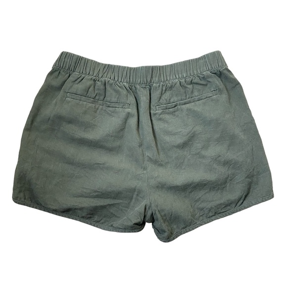 Madewell Women's Desert Olive Pull-On Shorts Green Cotton Blend - Picture 4 of 6